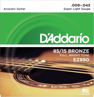 EZ890 i gruppen Strenger / Gitarstrenger / D'Addario / Acoustic Guitar / 80/15 Great American hos Crafton Musik AB (370210007050)