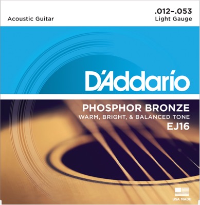 EJ16 i gruppen Strenger / Gitarstrenger / D'Addario / Acoustic Guitar / Phosphor Bronze hos Crafton Musik AB (370252807050)