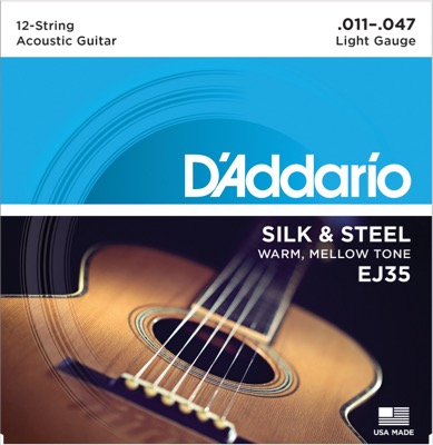 EJ35 i gruppen Strenger / Gitarstrenger / D'Addario / Acoustic Guitar / Silk & Steel hos Crafton Musik AB (370263007050)
