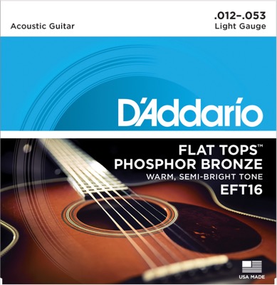 EFT16 i gruppen Strenger / Gitarstrenger / D'Addario / Acoustic Guitar / Phosphor Bronze Flat Tops hos Crafton Musik AB (370286007050)