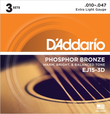 EJ15-3D i gruppen Strenger / Gitarstrenger / D'Addario / Acoustic Guitar / Multipack hos Crafton Musik AB (370965507050)