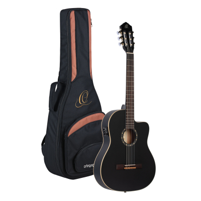RCE125SN-SBK i gruppen Gitar / Klassisk og Spansk Gitar / Ortega / Med Pickup hos Crafton Musik AB (332119113249)