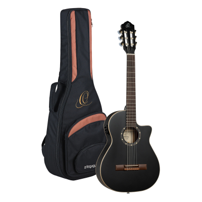 RCE125SBK-3/4 i gruppen Gitar / Klassisk og Spansk Gitar / Ortega / Med Pickup hos Crafton Musik AB (332119213249)