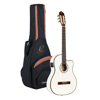 RCE145WH i gruppen Gitar / Klassisk og Spansk Gitar / Ortega / Med Pickup hos Crafton Musik AB (332126053249)
