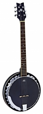 OBJE350/6-SBK i gruppen Annet strengeinstrumenter / Banjo / Ortega / Med Pickup hos Crafton Musik AB (332340303249)