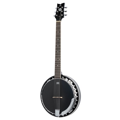 OBJE356-SBK-L i gruppen Annet strengeinstrumenter / Banjo / Ortega / Med Pickup hos Crafton Musik AB (332340313349)