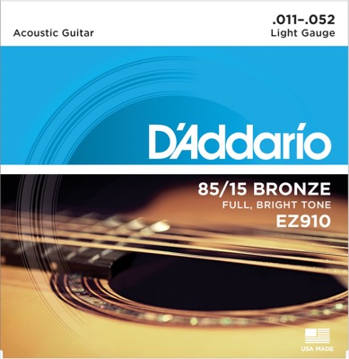 EZ910 i gruppen Strenger / Gitarstrenger / D'Addario / Acoustic Guitar / 80/15 Great American hos Crafton Musik AB (370211807050)