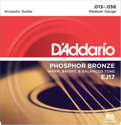 EJ17 i gruppen Strenger / Gitarstrenger / D'Addario / Acoustic Guitar / Phosphor Bronze hos Crafton Musik AB (370253807050)