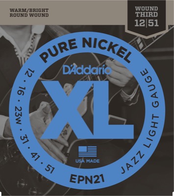 EPN21 i gruppen Strenger / Gitarstrenger / D'Addario / Electric Guitar / XL-Pure Nick. Round Wound hos Crafton Musik AB (370338257050)