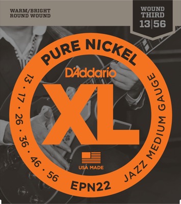 EPN22 i gruppen Strenger / Gitarstrenger / D'Addario / Electric Guitar / XL-Pure Nick. Round Wound hos Crafton Musik AB (370338307050)