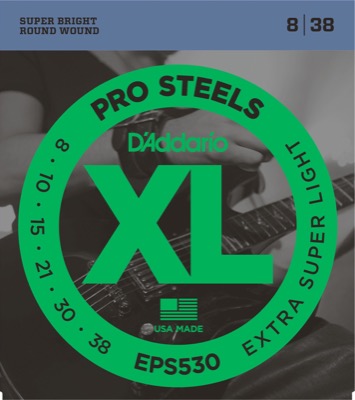 EPS530 i gruppen Strenger / Gitarstrenger / D'Addario / Electric Guitar / XL-ProSteels Round Wound hos Crafton Musik AB (370351307050)