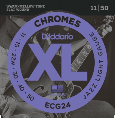 ECG24 i gruppen Strenger / Gitarstrenger / D'Addario / Electric Guitar / Chromes Flat Wound hos Crafton Musik AB (370354807050)