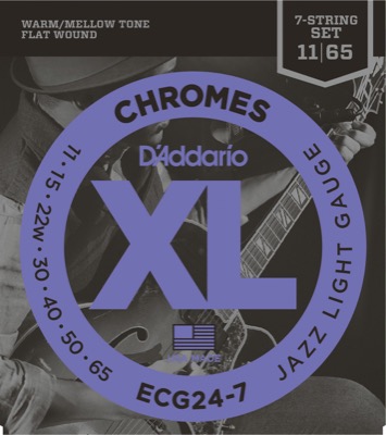 ECG24-7 i gruppen Strenger / Gitarstrenger / D'Addario / Electric Guitar / Chromes Flat Wound hos Crafton Musik AB (370354877050)