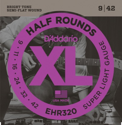 EHR320 i gruppen Strenger / Gitarstrenger / D'Addario / Electric Guitar / Half Round hos Crafton Musik AB (370362007050)