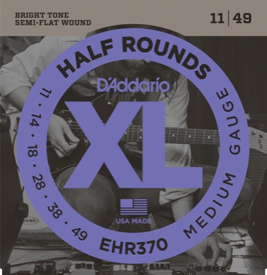 EHR370 i gruppen Strenger / Gitarstrenger / D'Addario / Electric Guitar / Half Round hos Crafton Musik AB (370367007050)