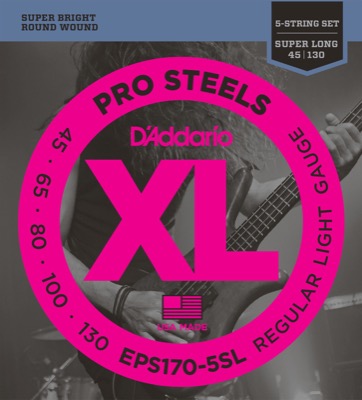 EPS170-5SL i gruppen Strenger / Basstrenger / D'Addario / ProSteels Round Wound hos Crafton Musik AB (370406637050)