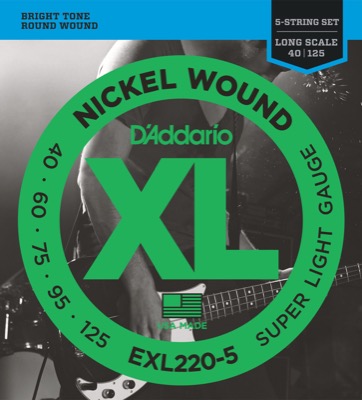 EXL220-5 i gruppen Strenger / Basstrenger / D'Addario / EXL Nickel Round Wound hos Crafton Musik AB (370409887050)