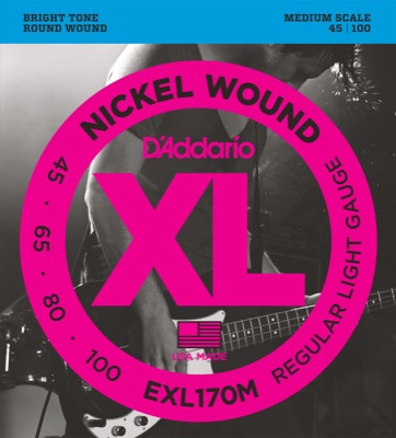 EXL170M i gruppen Strenger / Basstrenger / D'Addario / EXL Nickel Round Wound hos Crafton Musik AB (370411807050)