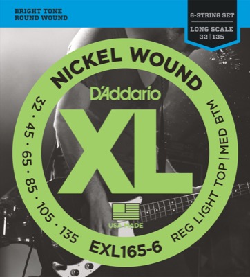 EXL165-6 i gruppen Strenger / Basstrenger / D'Addario / EXL Nickel Round Wound hos Crafton Musik AB (370415987050)