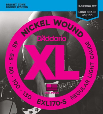 EXL170-5 i gruppen Strenger / Basstrenger / D'Addario / EXL Nickel Round Wound hos Crafton Musik AB (370420807050r)