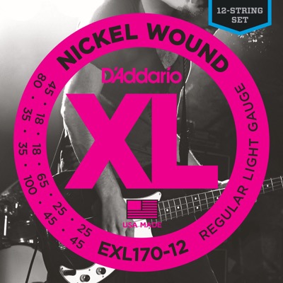 EXL170-12 i gruppen Strenger / Basstrenger / D'Addario / EXL Nickel Round Wound hos Crafton Musik AB (370421127050)