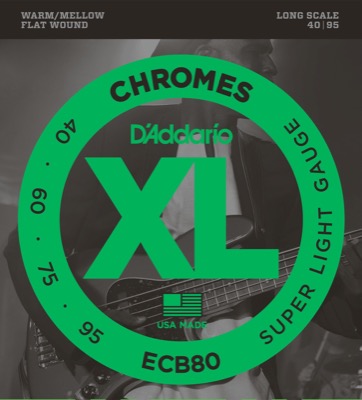 ECB80 i gruppen Strenger / Basstrenger / D'Addario / Chromes Flat Wound hos Crafton Musik AB (370460007050)