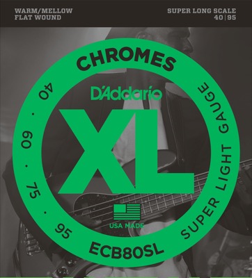 ECB80SL i gruppen Strenger / Basstrenger / D'Addario / Chromes Flat Wound hos Crafton Musik AB (370460957050)