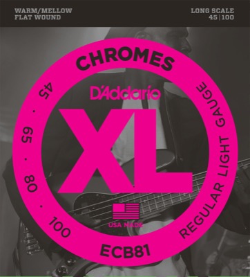 ECB81 i gruppen Strenger / Basstrenger / D'Addario / Chromes Flat Wound hos Crafton Musik AB (370461007050)