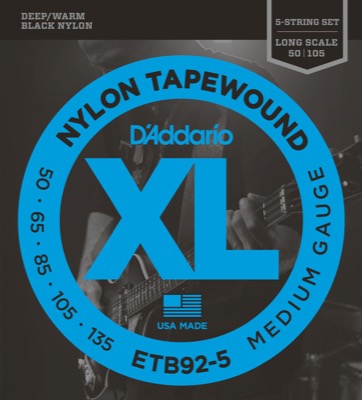 ETB92-5 i gruppen Strenger / Basstrenger / D'Addario / XL Nylon Tapewound hos Crafton Musik AB (370493257050)