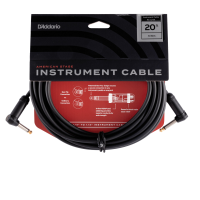 PW-AMSGRR-20 i gruppen Kabler / D'Addario Accessories / Instrument Cables / American Stage Series hos Crafton Musik AB (370700547050)