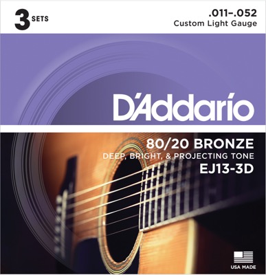 EJ13-3D i gruppen Strenger / Gitarstrenger / D'Addario / Acoustic Guitar / Multipack hos Crafton Musik AB (370962137050)