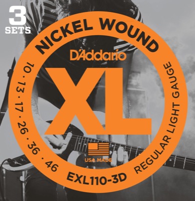 EXL110-3D i gruppen Strenger / Gitarstrenger / D'Addario / Electric Guitar / Multipack hos Crafton Musik AB (370965107050)