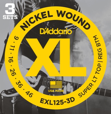 EXL125-3D i gruppen Strenger / Gitarstrenger / D'Addario / Electric Guitar / Multipack hos Crafton Musik AB (370965257050)