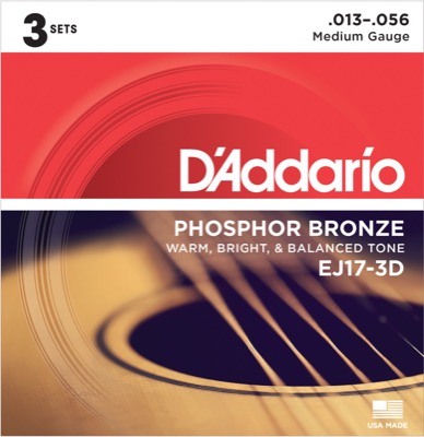 EJ17-3D i gruppen Strenger / Gitarstrenger / D'Addario / Acoustic Guitar / Multipack hos Crafton Musik AB (370965657050)