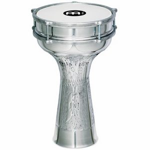 Meinl. HE-314.Hand Hammered Aluminium Jingle 8" Darbuka 